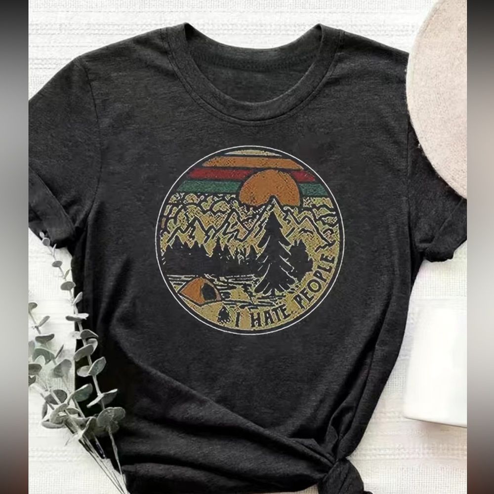 I hate people graphic tee